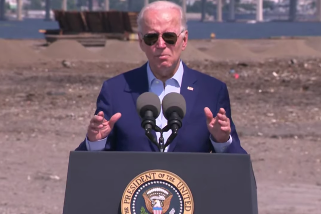 <p>President Joe Biden announced new climate measures on Wednesday during a speech in Massachusetts</p>