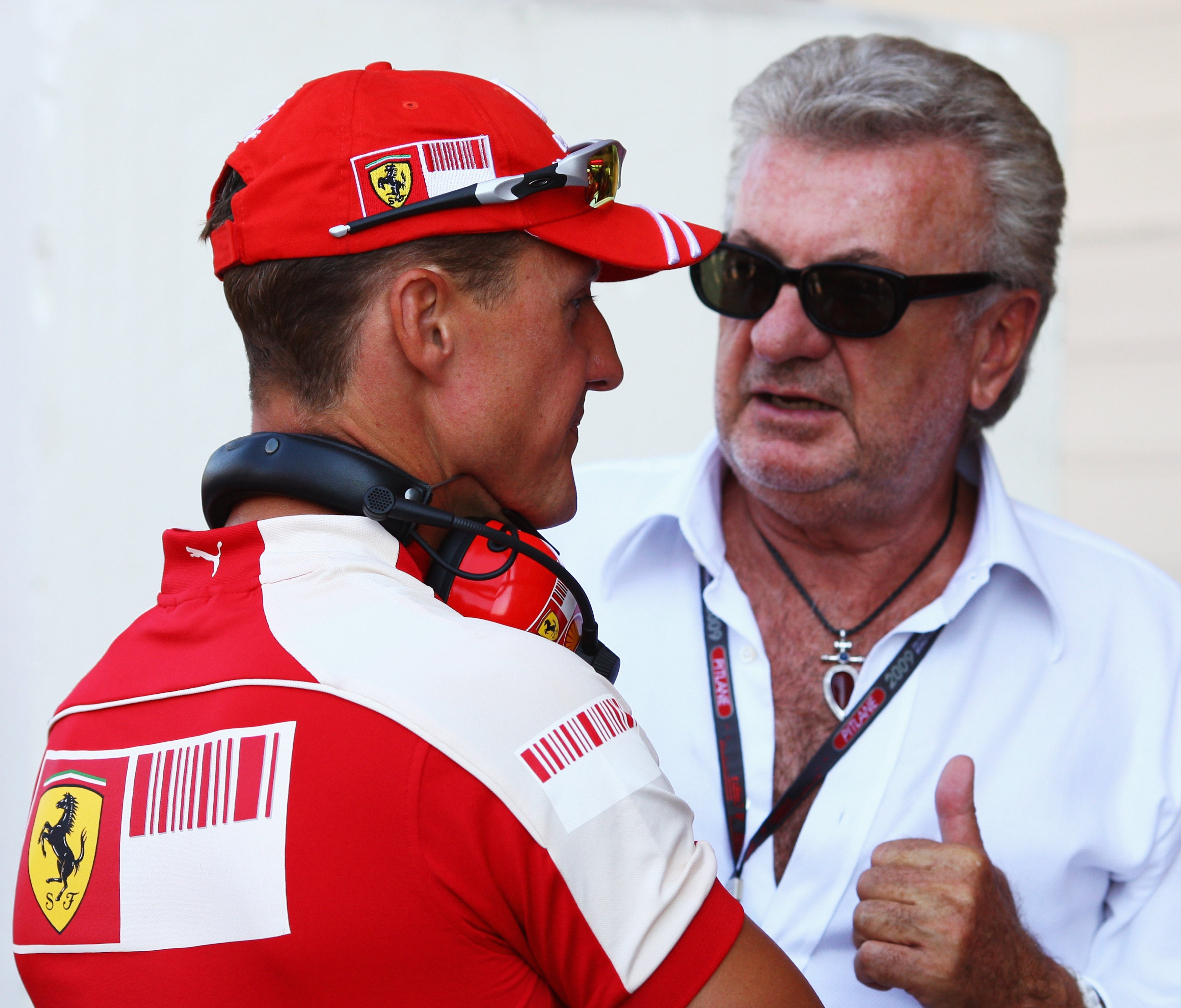 Willi Weber (right), pictured with Schumacher in 2009, has accused the German’s family of telling “lies”