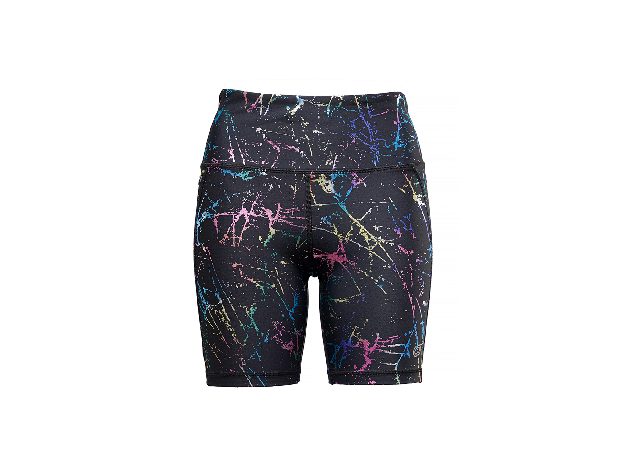 Designed by Sports rainbow bolts running shorts.png