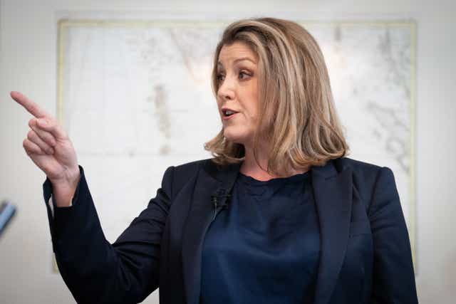Penny Mordaunt took aim at her ministerial boss by joking she was ‘amazed’ to be back at the Commons despatch box given her ‘reported work ethic’ (Stefan Rousseau/PA)