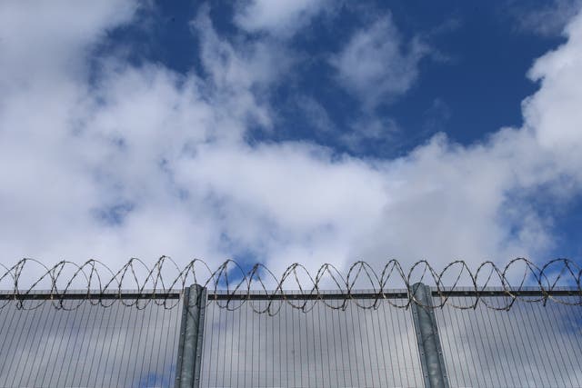 File photo dated 05/04/16 of a general view of the fence at the decommissioned Cork prison. (Niall Carson/PA)