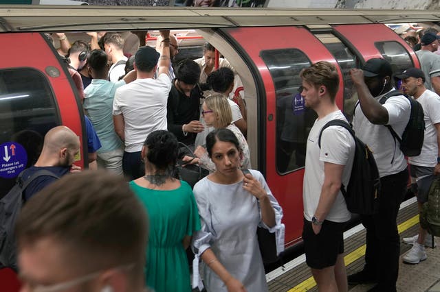 The line stretches from Epping, Essex, to West Ruislip, west London, via the centre of the capital (Aaron Chown/PA)