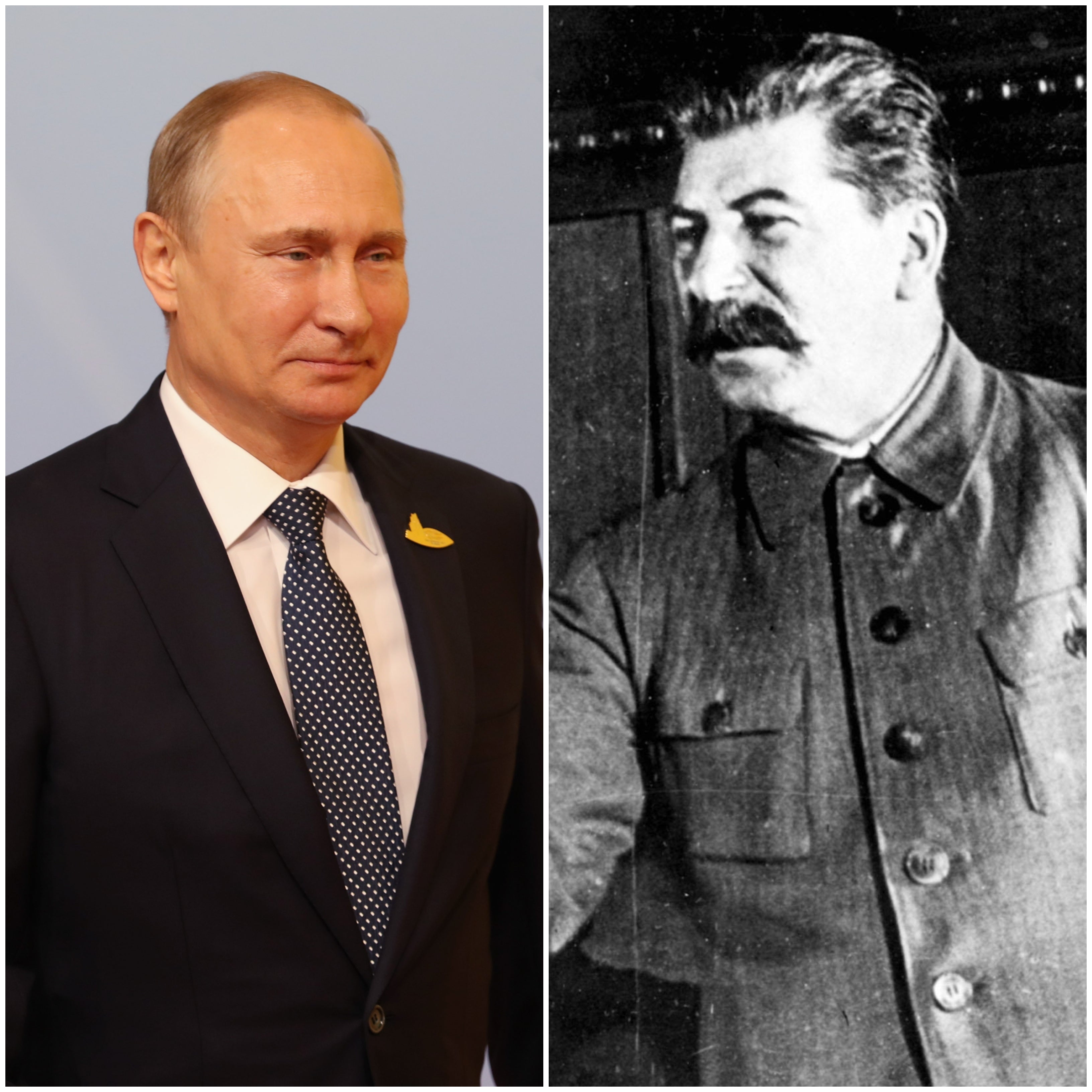 Vladimir Putin’s methods were compared to those of Joseph Stalin (PA)