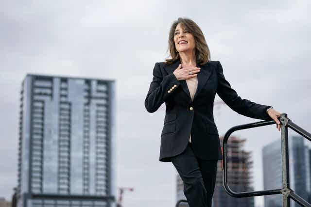 <p>Marianne Williamson is increasingly convinced that the old order is failing </p>
