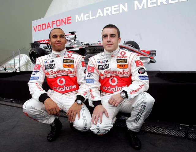 <p>Lewis Hamilton started his career alongside Fernando Alonso at McLaren</p>