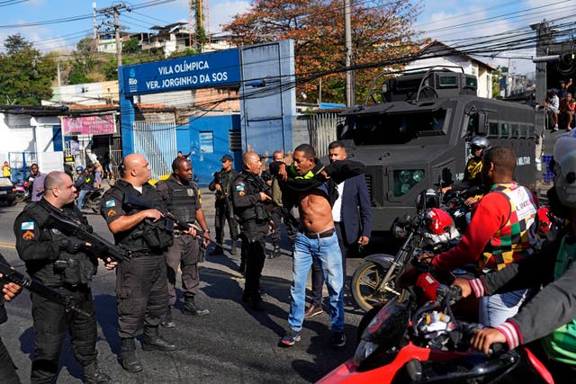 APTOPIX Brazil Police Raid