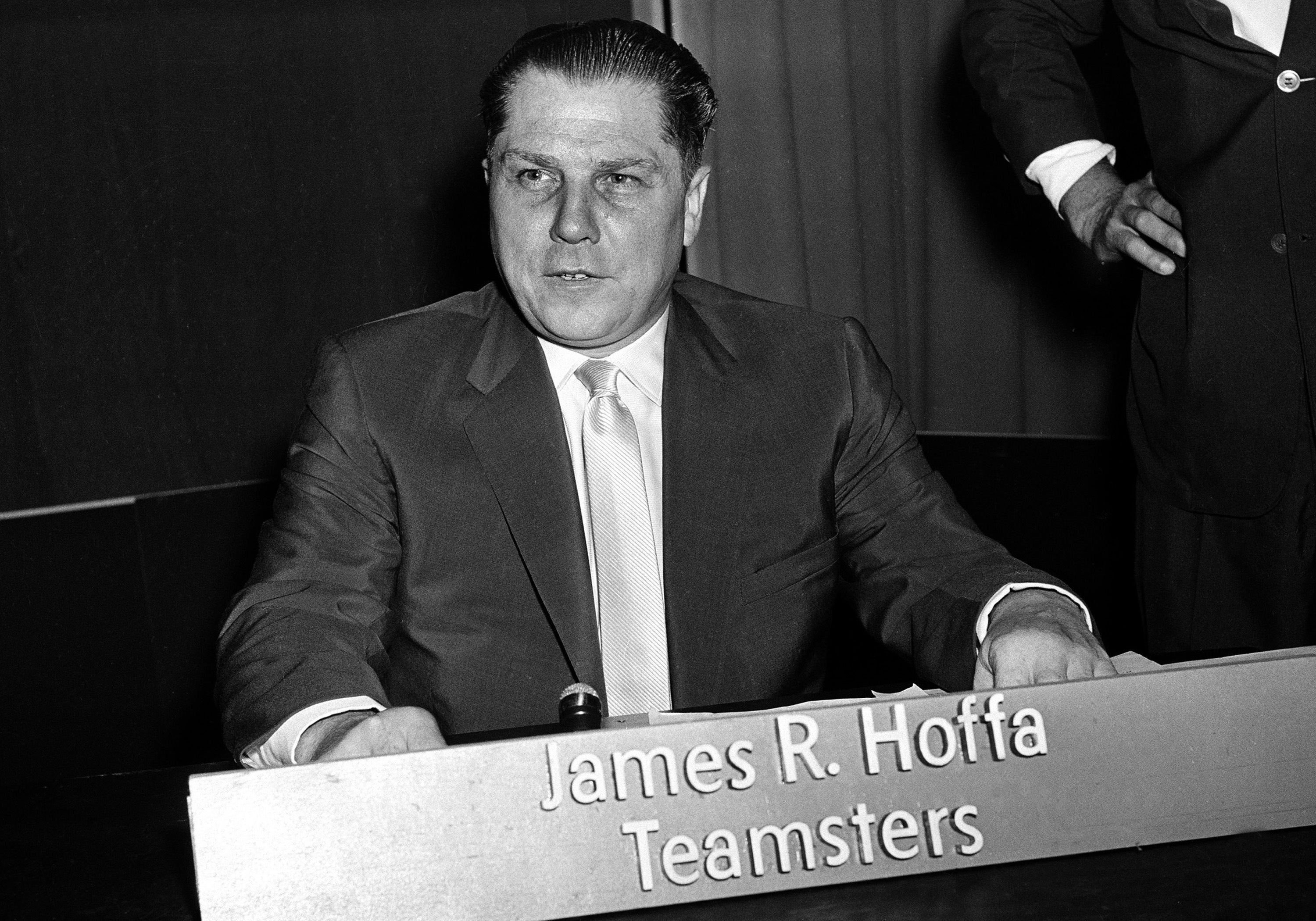 FILE - Teamsters Union president Jimmy Hoffa is seen in Washington on July 26, 1959.