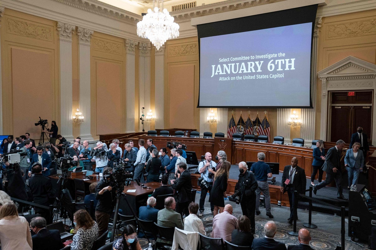 Jan 6 hearings – live: Trump actions during Capitol riot focus of committee’s eighth public presentation