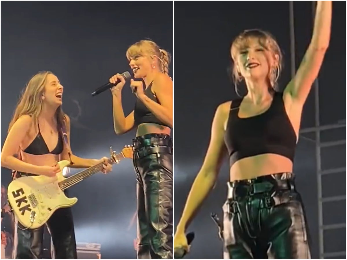 Taylor Swift Style — Performing with Haim, London, England