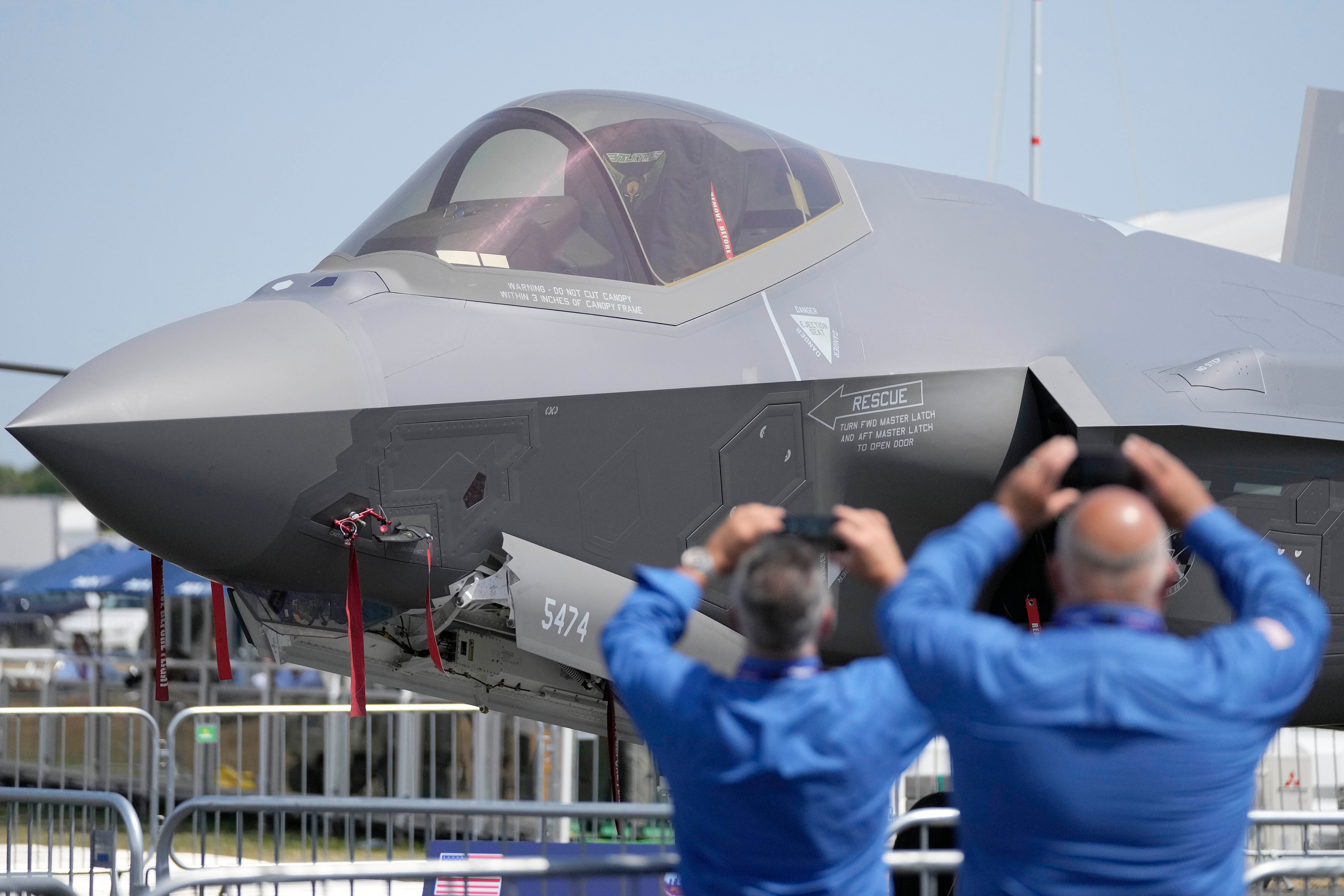 Britain Airshow Fighter Pilots