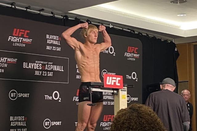 <p>Paddy Pimblett makes weight ahead of July’s UFC London event</p>