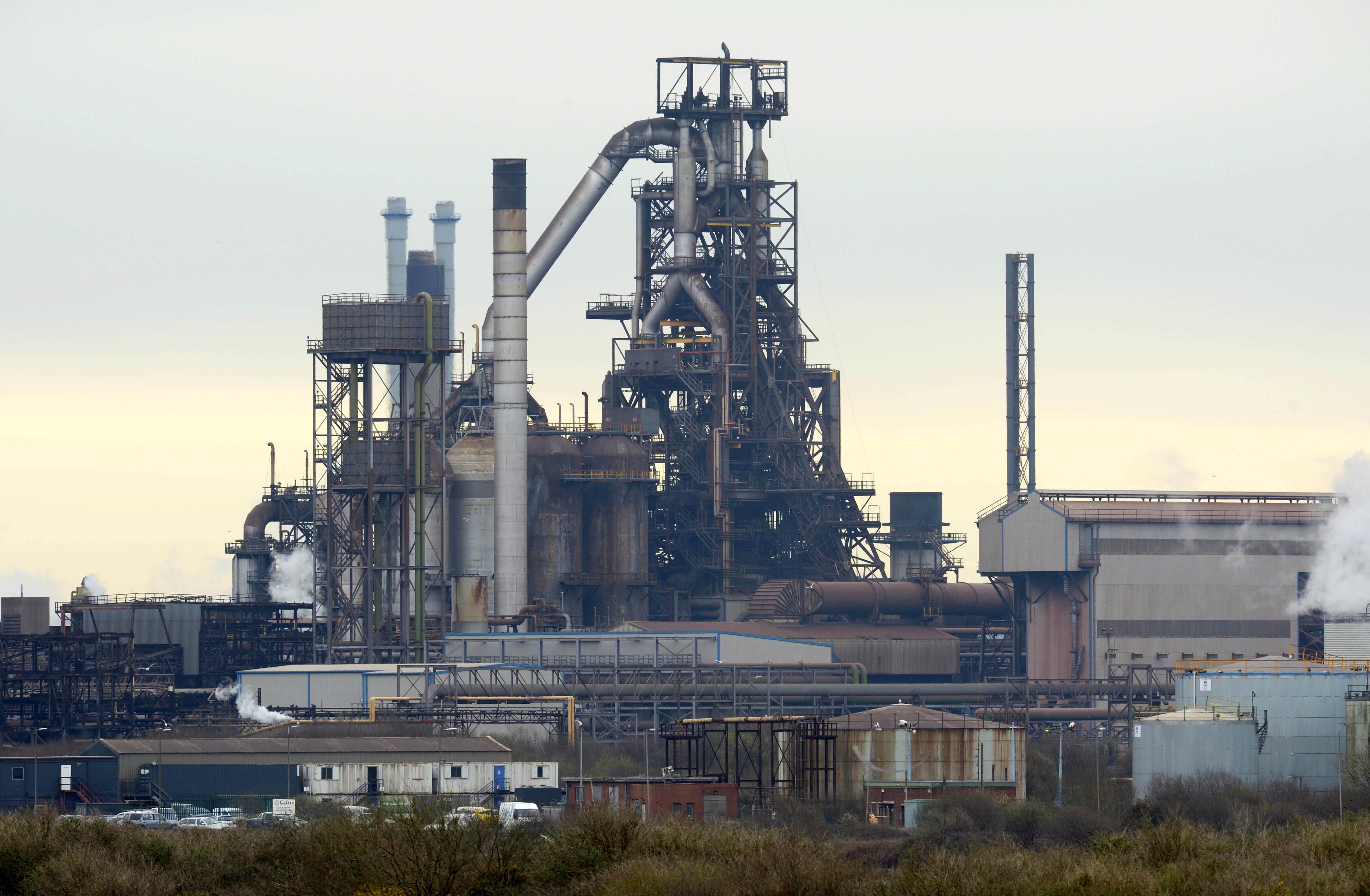 The UK’s largest steel works in Port Talbot, South Wales (Ben Birchall/PA)