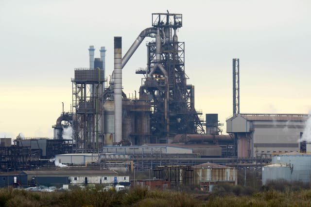 The UK’s largest steel works in Port Talbot, South Wales (Ben Birchall/PA)