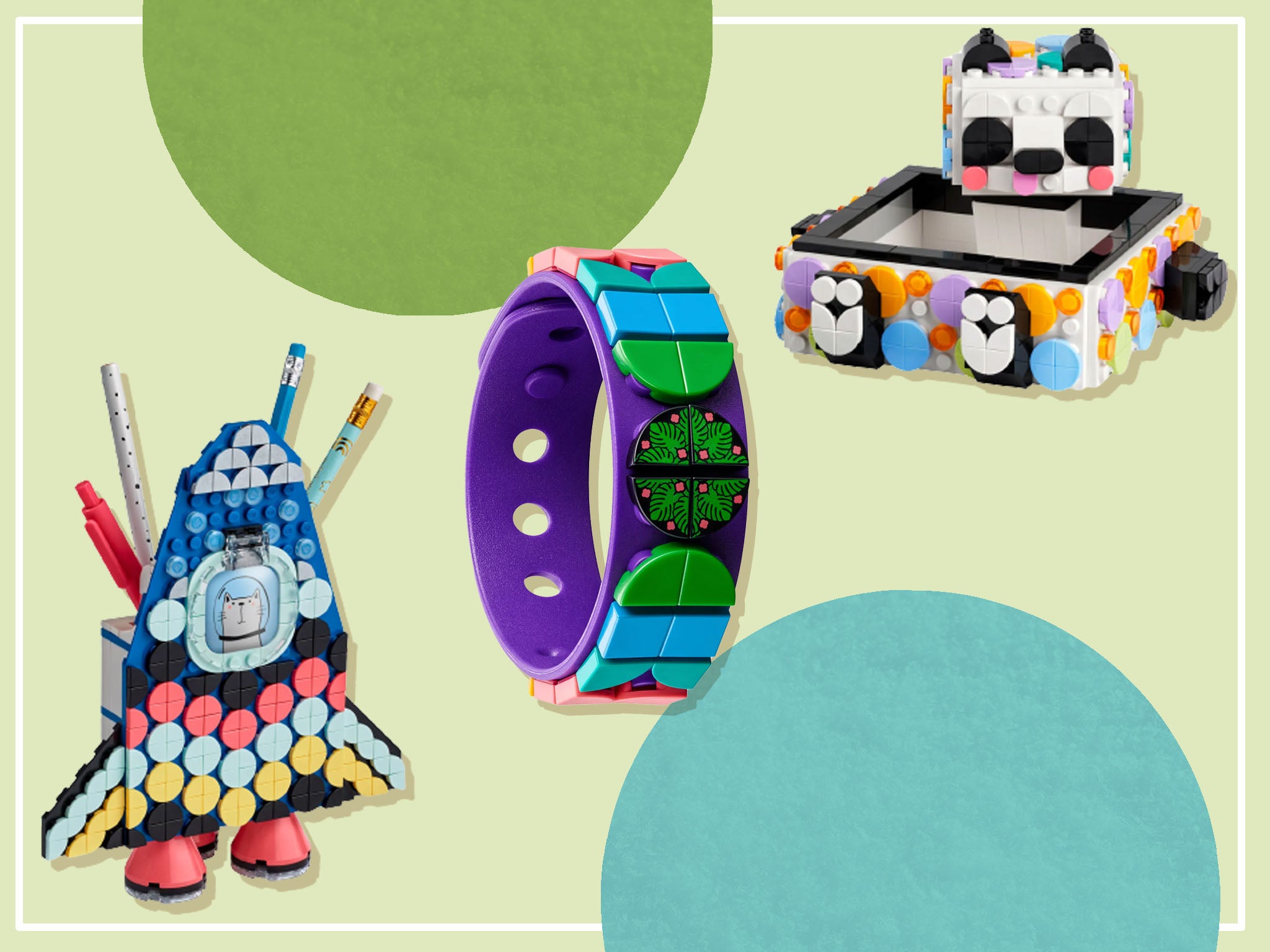 Little builders can choose from wearable designs too
