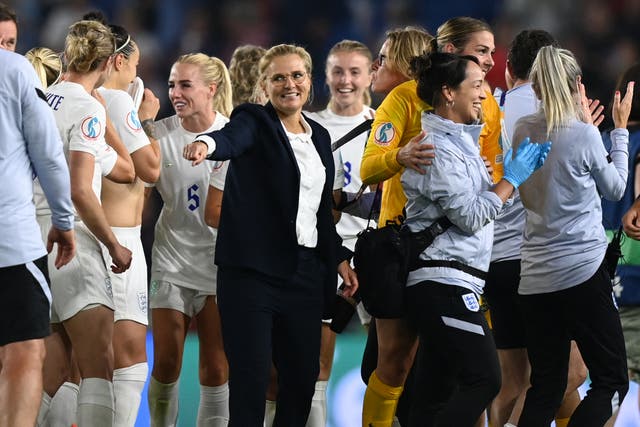 <p>It increasingly feels like England are capable of taking that final step – and if they do, it will be in enormous part down to the Dutchwoman in the dugout</p>