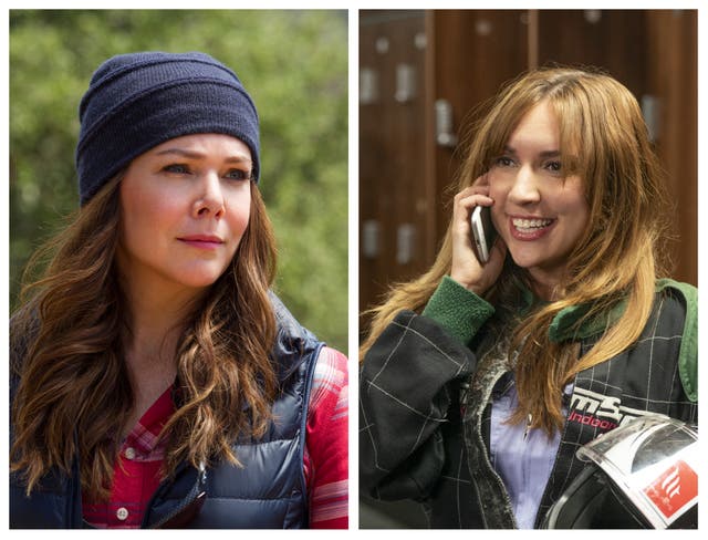 <p>Lorelai (Lauren Graham) from ‘Gilmore Girls’ and Nikki (Esther Smith) from ‘Trying’</p>
