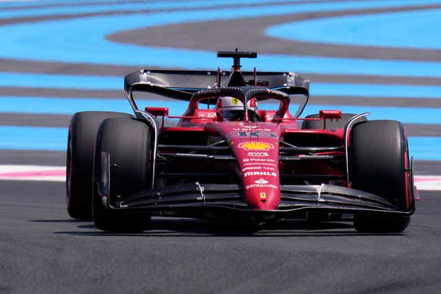 Charles Leclerc topped opening practice in France (Manu Fernandez/AP)