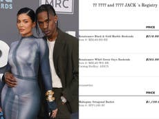 Fans think they’ve discovered Kylie Jenner and Travis Scott’s secret wedding registry