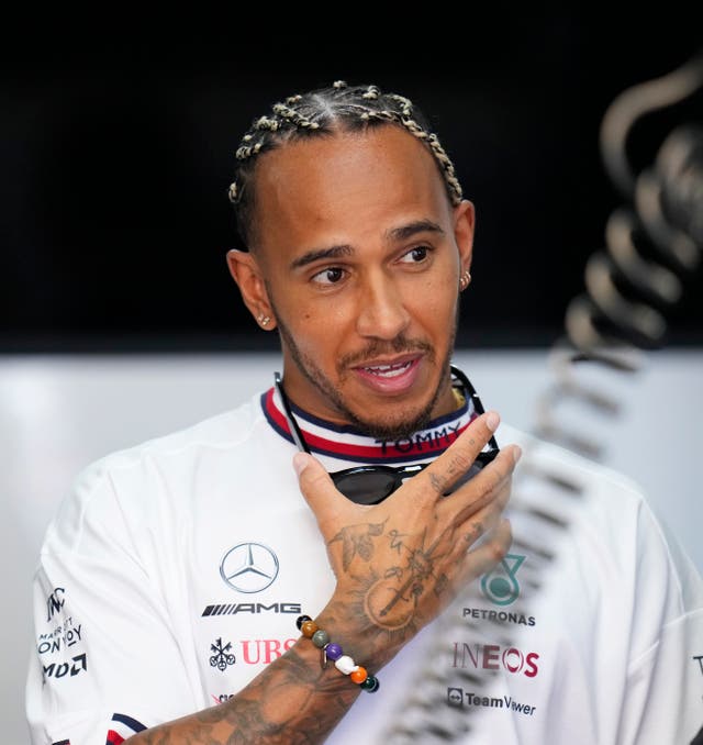 Lewis Hamilton had to settle for fifth place in practice for the French Grand Prix (Manu Fernandez/AP).