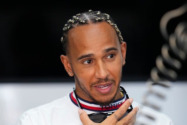 Lewis Hamilton had to settle for fifth place in practice for the French Grand Prix (Manu Fernandez/AP).