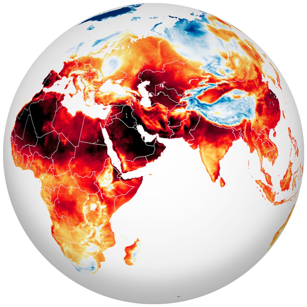 NASA revela mapa de los países más calientes del mundo por fuerte ola