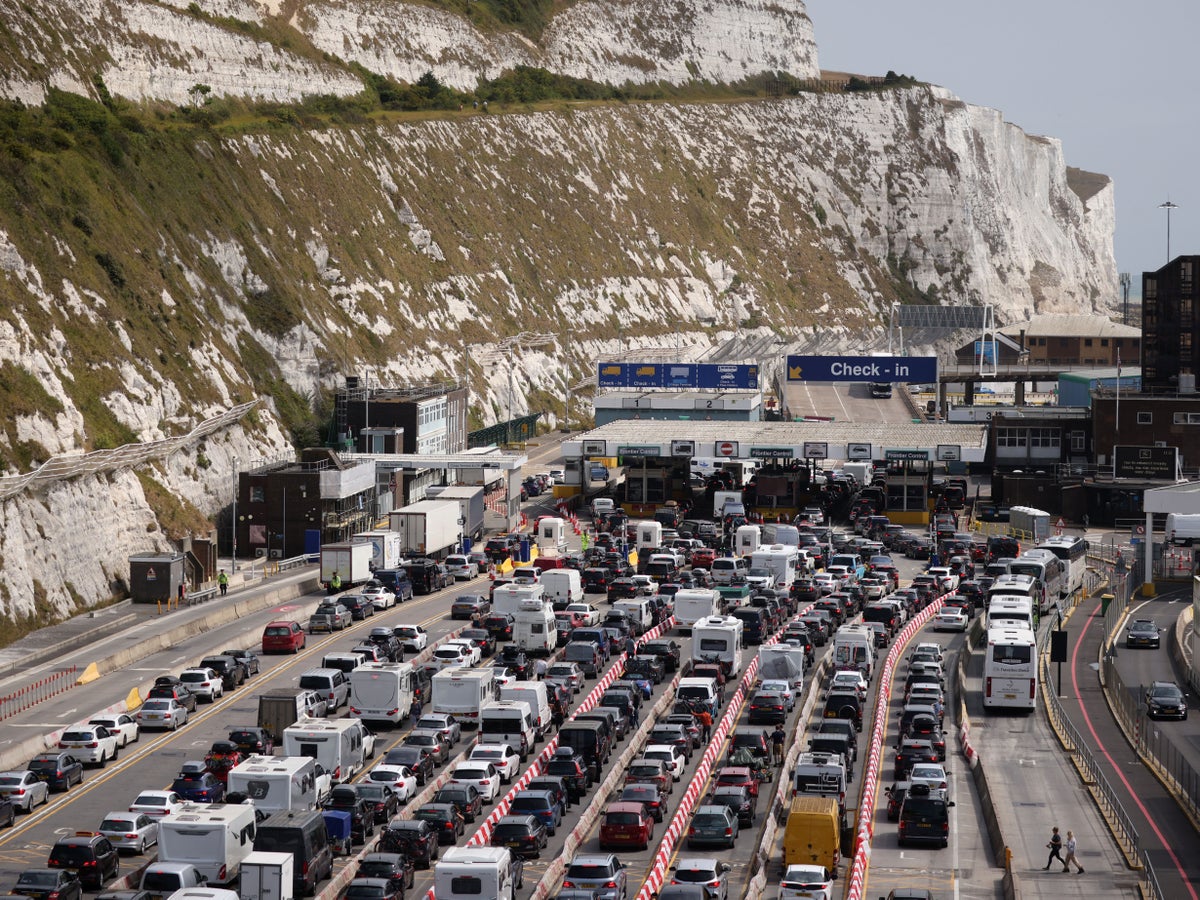 Port of Dover delays expected to last all weekend as busiest summer getaway in years plunged into chaos