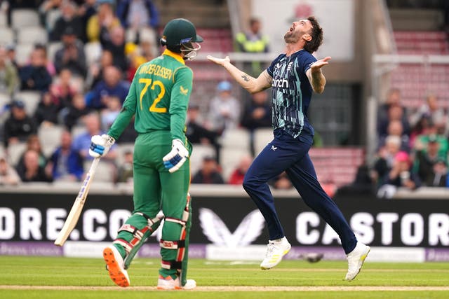 Reece Topley helped give England the perfect start (Mike Egerton/PA)