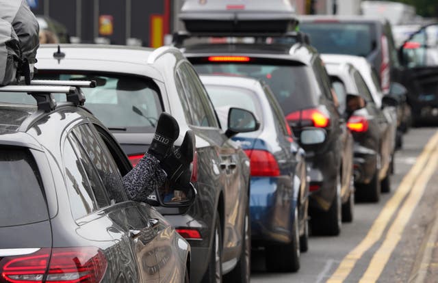 <p>Traffic Jams leading to the ferry port in Dover (Gareth Fuller/PA)</p>