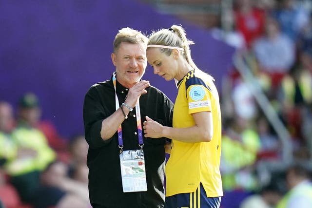 Sweden head coach Peter Gerhardsson knows he needs to plot something special for England (Danny Lawson/PA)