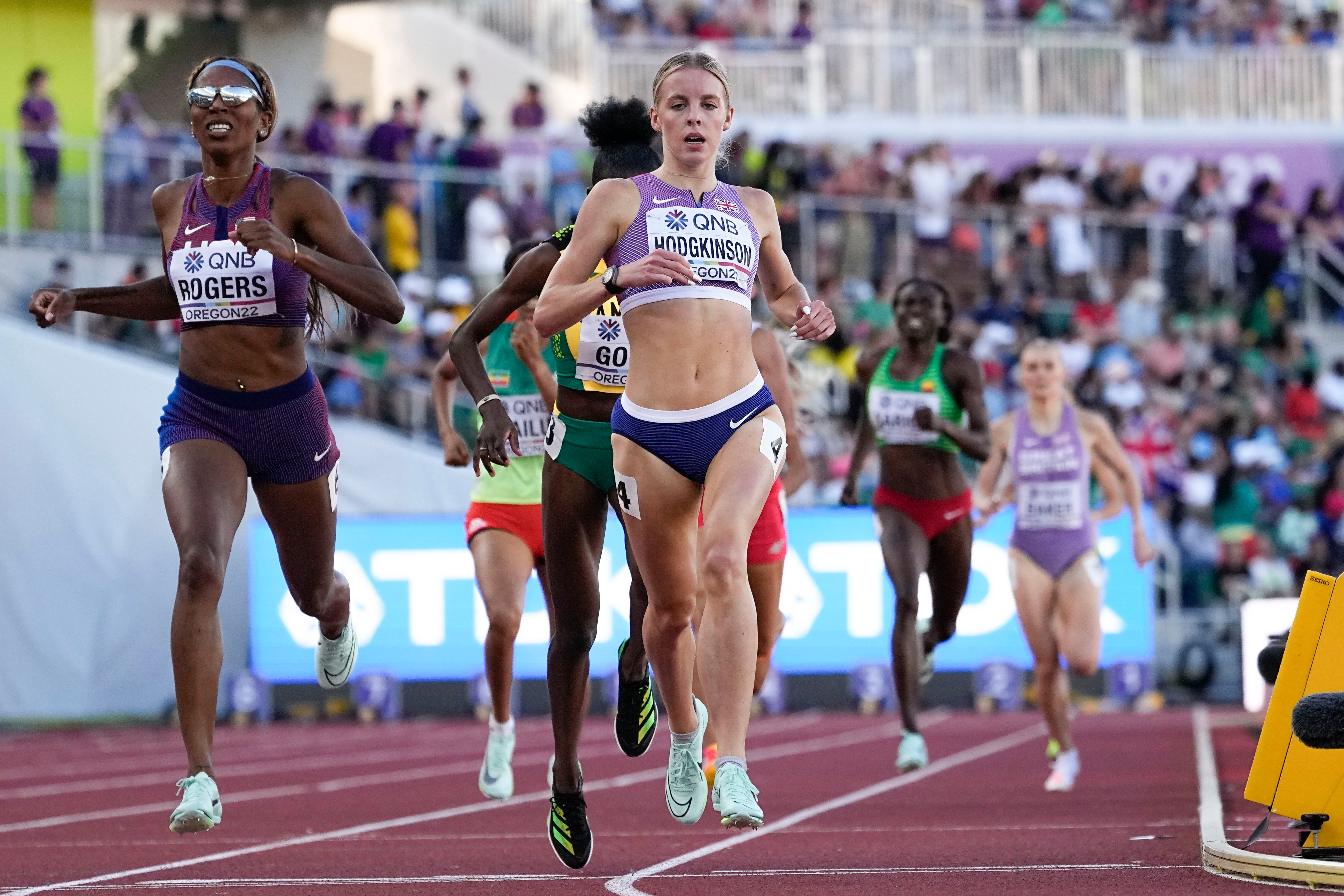 Keely Hodgkinson is in Sunday’s 800m final at the World Championships. (Ashley Landis/AP)