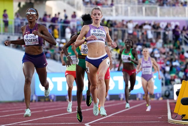 Keely Hodgkinson is in Sunday’s 800m final at the World Championships. (Ashley Landis/AP)