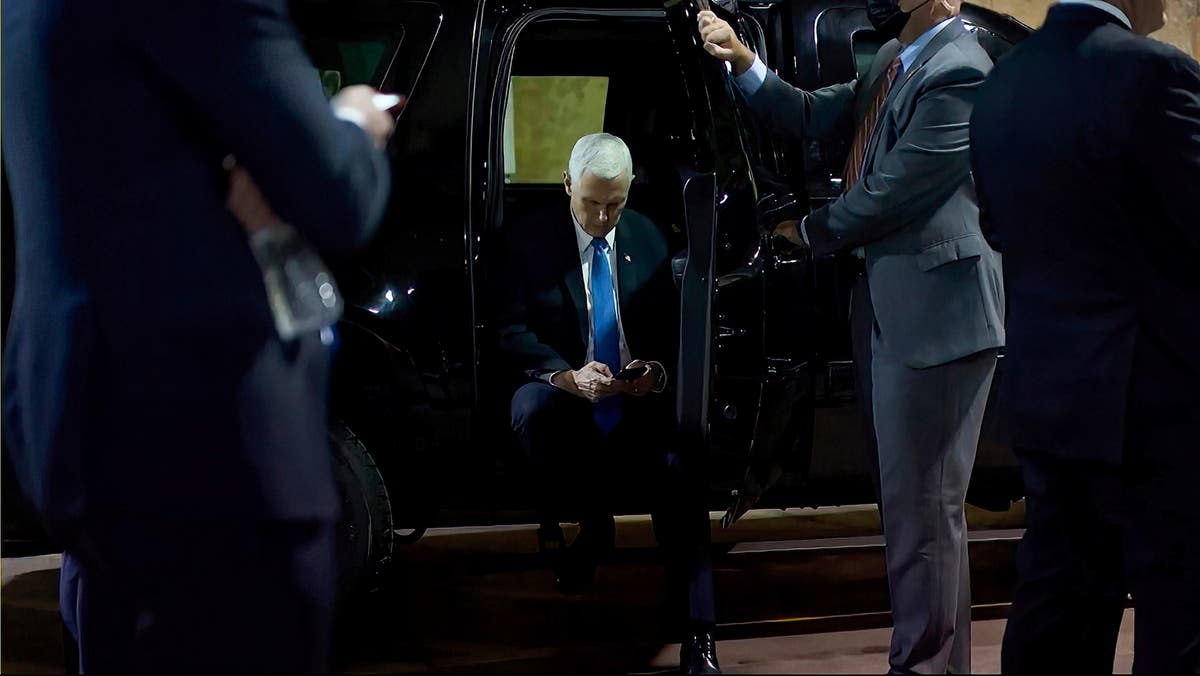 Mike Pence admits he was &lsquo;angered&rsquo; by Trump tweet as rioters stormed Capitol around him