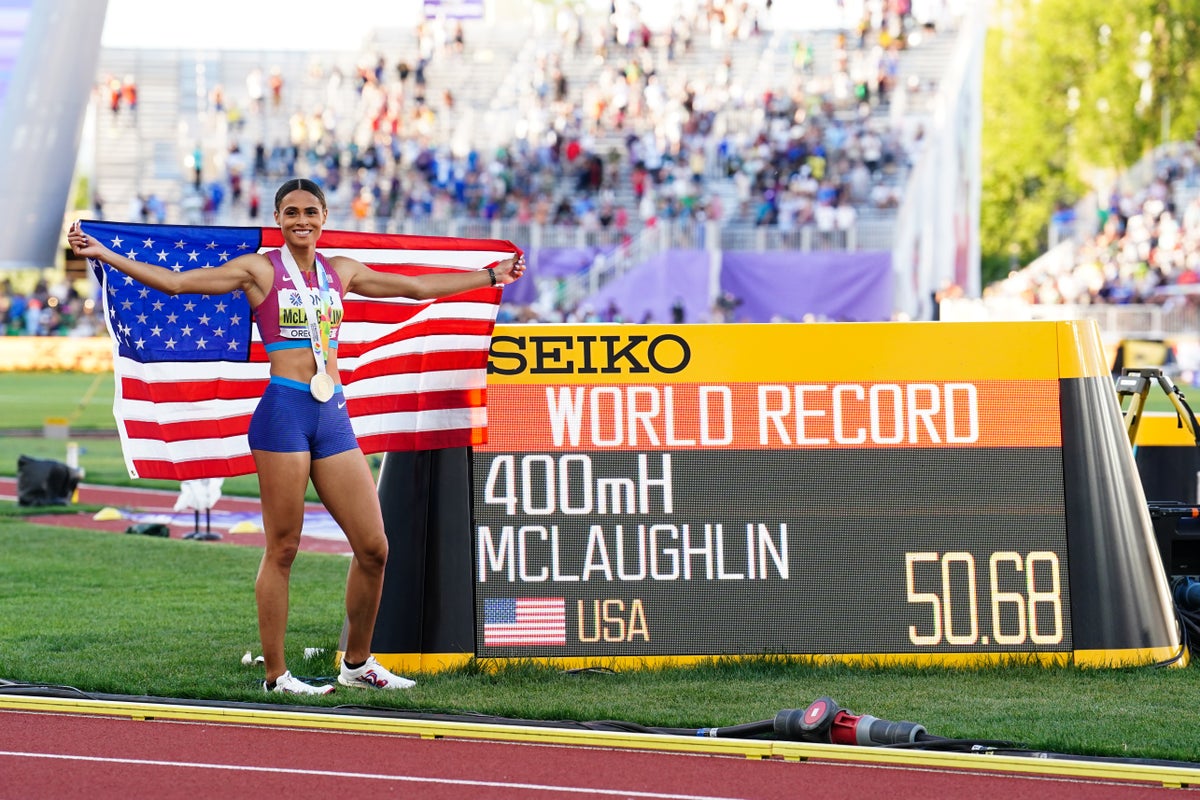USA’s Sydney McLaughlin smashes own 400m hurdles world record