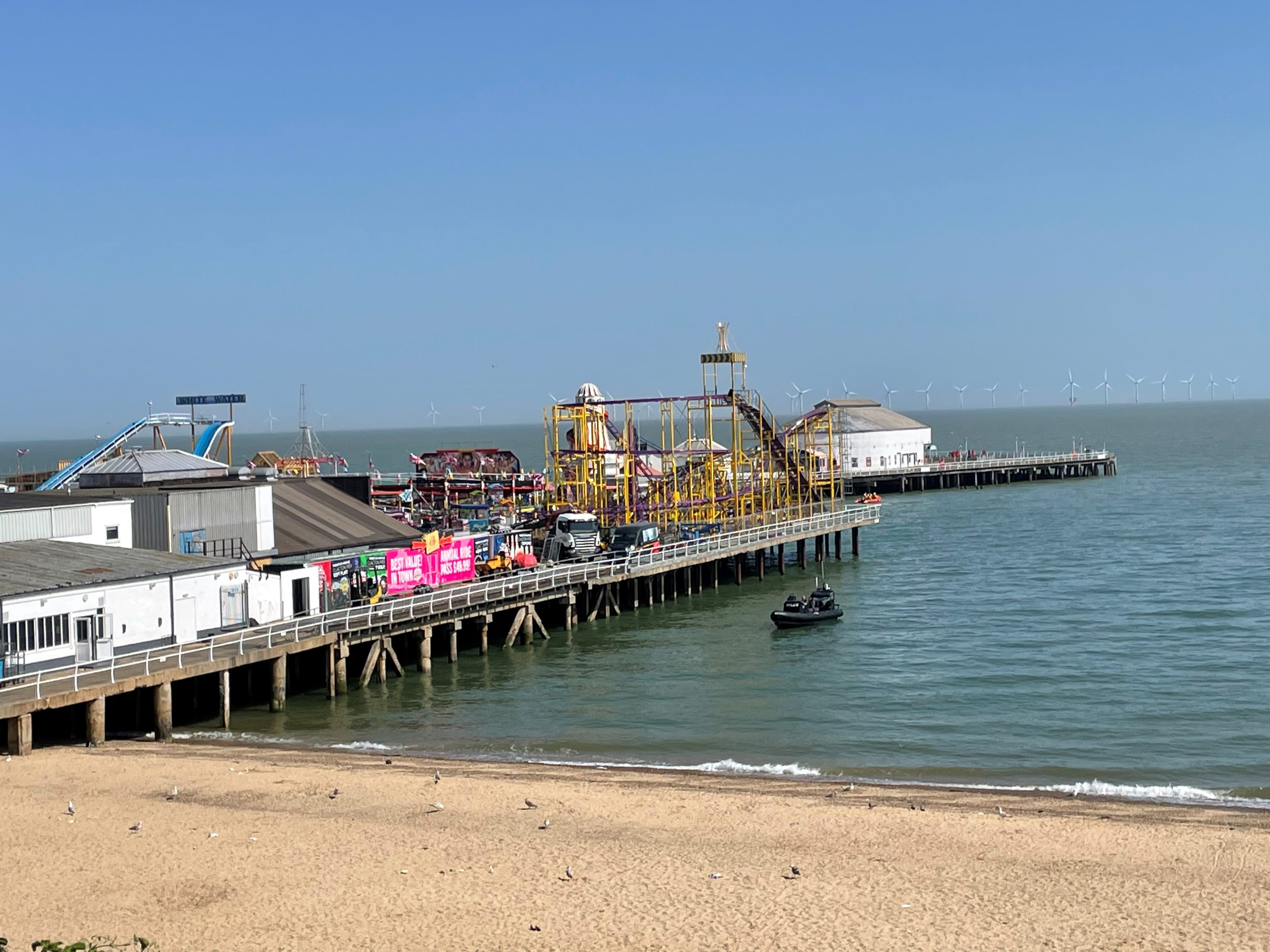 The 21-year-old went missing in water near Clacton Pier on Tuesday – the UK’s hottest day (Sam Russell/PA)