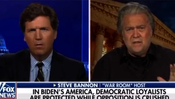 <p>Steve Bannon says 'if I go to jail so be it' after contempt of Congress verdict</p>