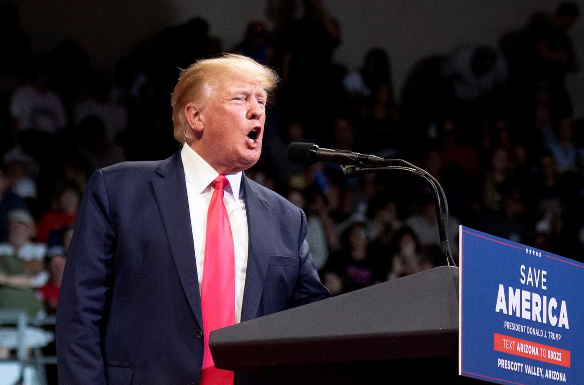 &lsquo;Where does it end?&rsquo;: Trump rails against Jan 6 committee &lsquo;persecution&rsquo; in Arizona rally speech