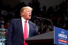 ‘Where does it end?’: Trump rails against Jan 6 committee ‘persecution’ in Arizona rally speech