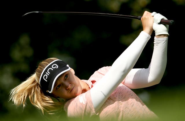 Brooke Henderson is leading the way at the Evian Championship (Steven Paston/PA)