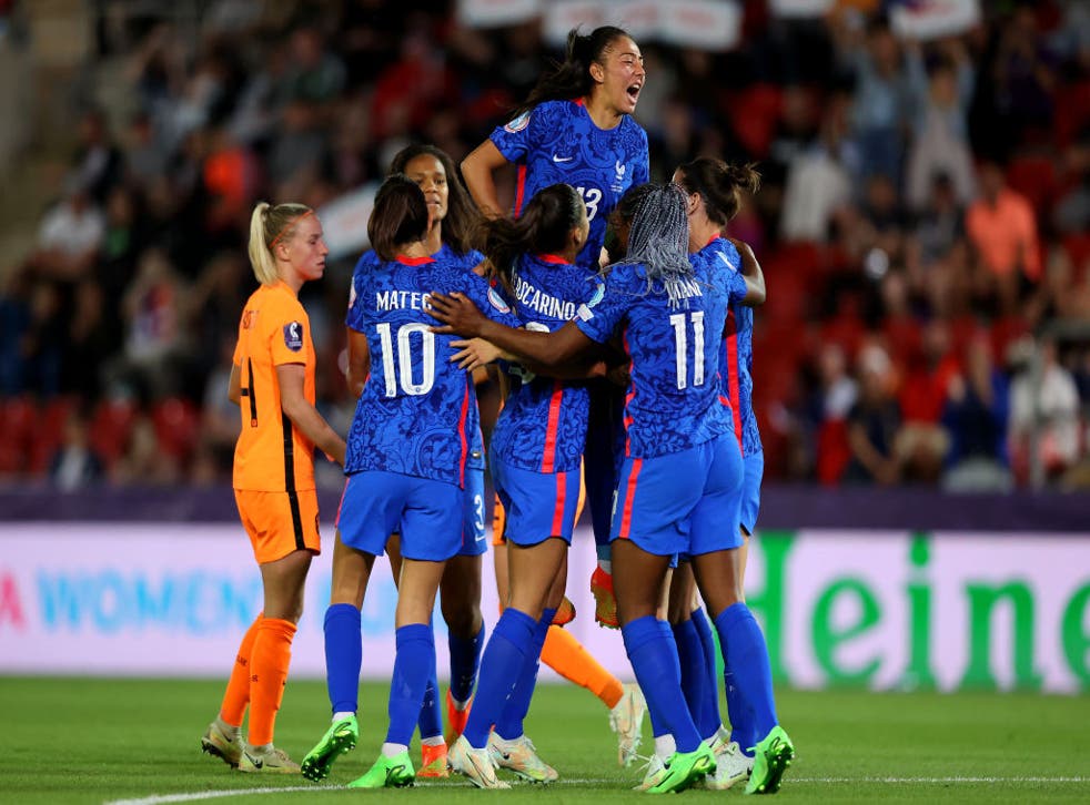 France Into Euro 22 Semi Finals After Knocking Out Reigning Champions Netherlands In Extra Time The Independent France Into Euro 22 Semi Finals After Knocking Out Reigning Champions Netherlands In Extra Time The Independent