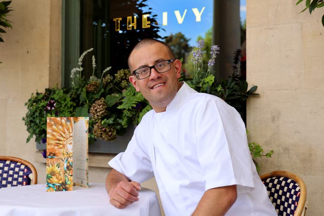 Disabled student Josh Osborn, 30, is now working as a prep chef at The Ivy Montpellier Brasserie in Cheltenham, Gloucestershire thanks to the National Star (Thousand Word Media/National Star/PA)
