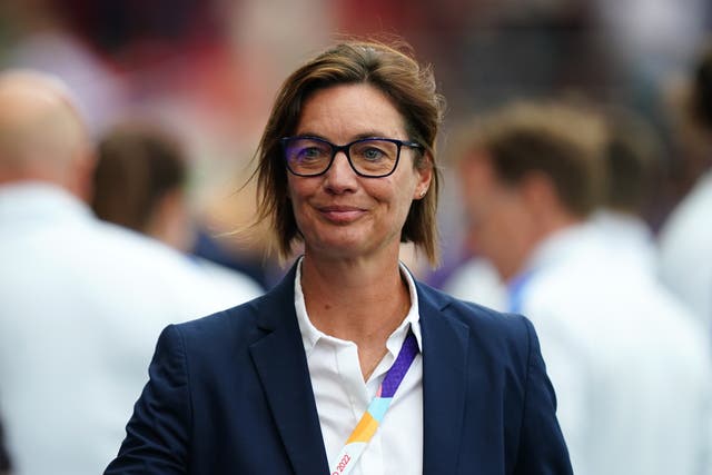 <p>France head coach Corinne Diacre hailed her side after their semi-final win (Mike Egerton/PA)</p>