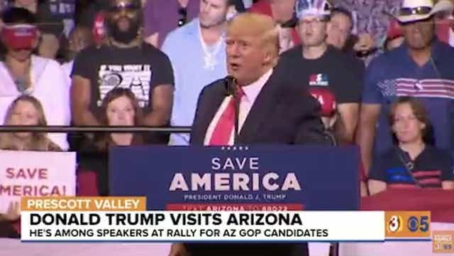 <p>Donald Trump brands himself 'most persecuted person in the history of America'</p>