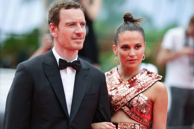 <p>Alicia Vikander and Michael Fassbender welcomed a baby son last year</p>