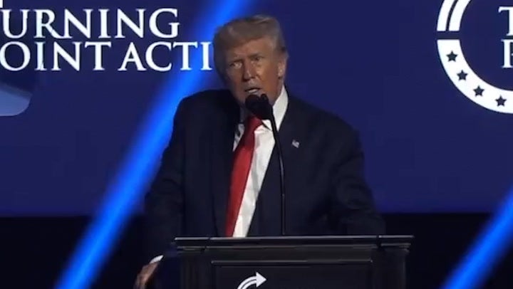 <p>Donald Trump says if he didn't run for office the 'persecution would stop'</p>