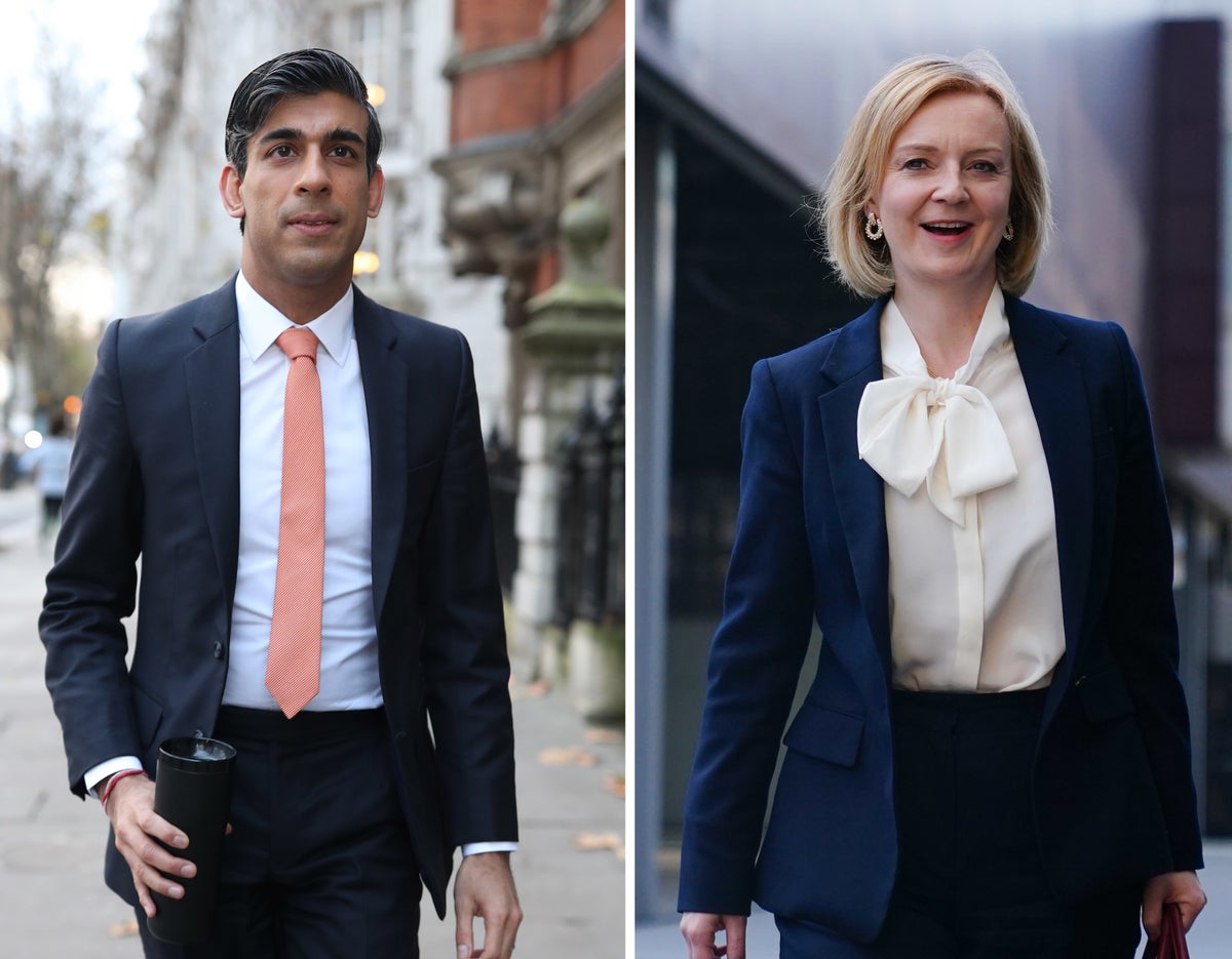 Tory leadership – live: Sunak and Truss to have first head-to-head debate in premiership race
