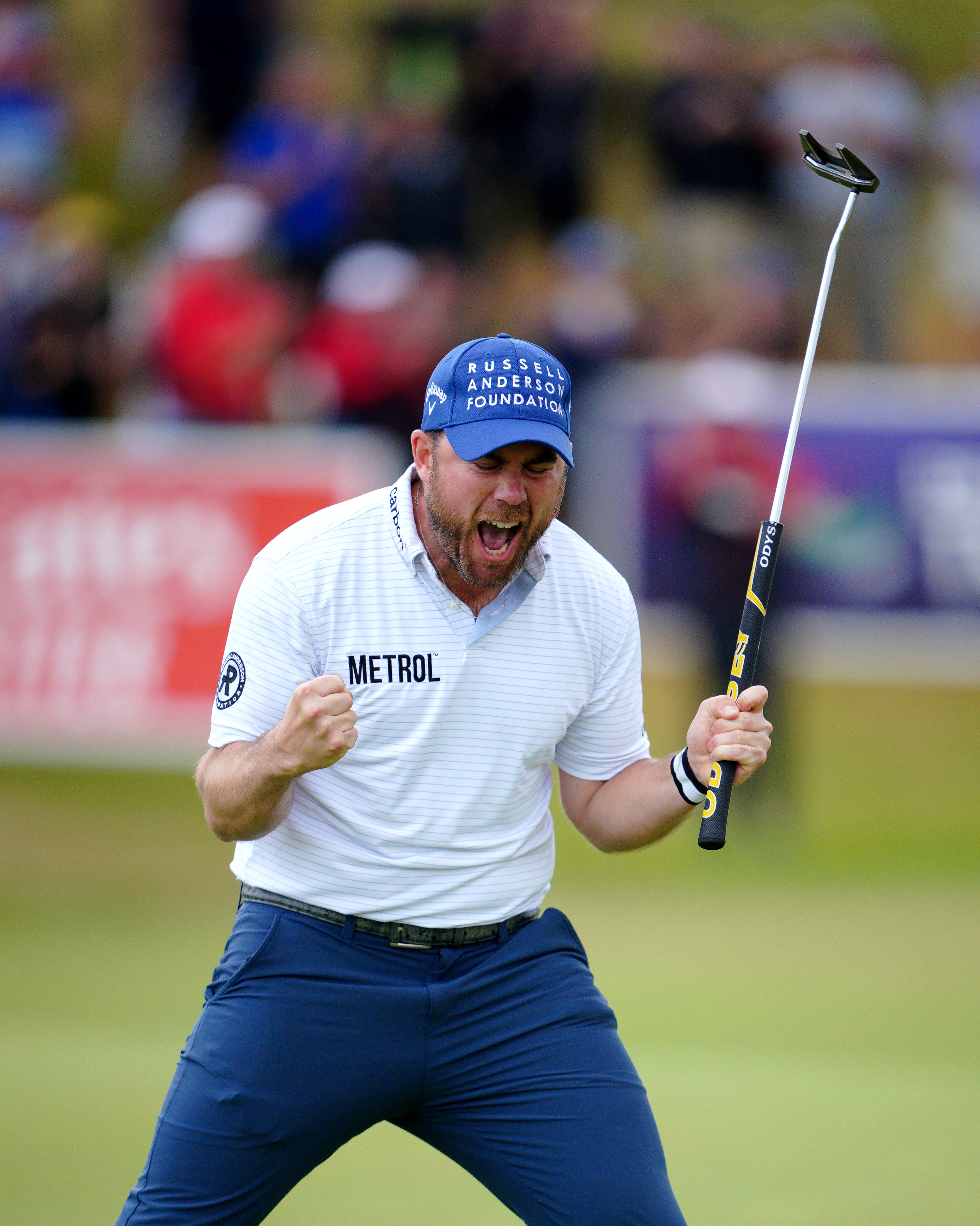 Scotland’s Richie Ramsay won his first tournament for six years with victory at the DP World Tour’s Cazoo Open at Hillside in Southport (Peter Byrne/PA)