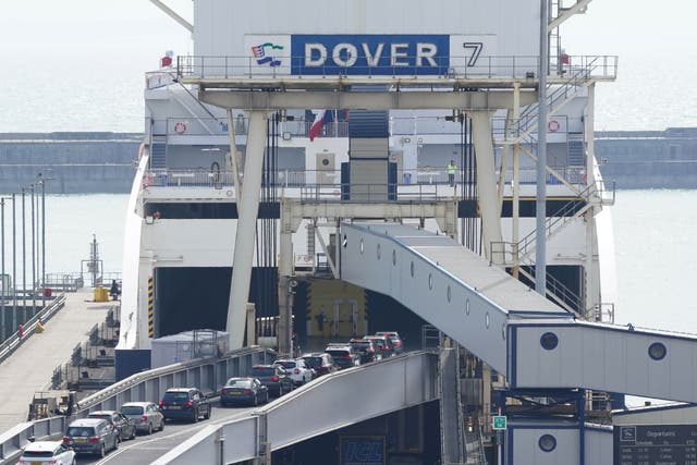 Queues are building at the Port of Dover amid fears that the severe disruption seen in recent days could return to Kent throughout the summer (Gareth Fuller/PA)