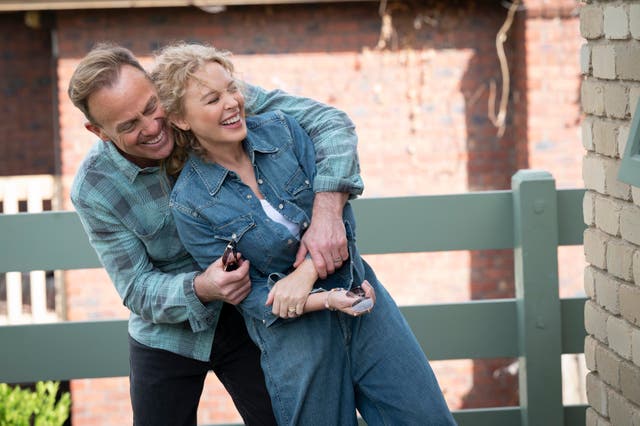 <p>Jason Donovan and Kylie Minogue returned in the last-ever episode of Neighbours </p>