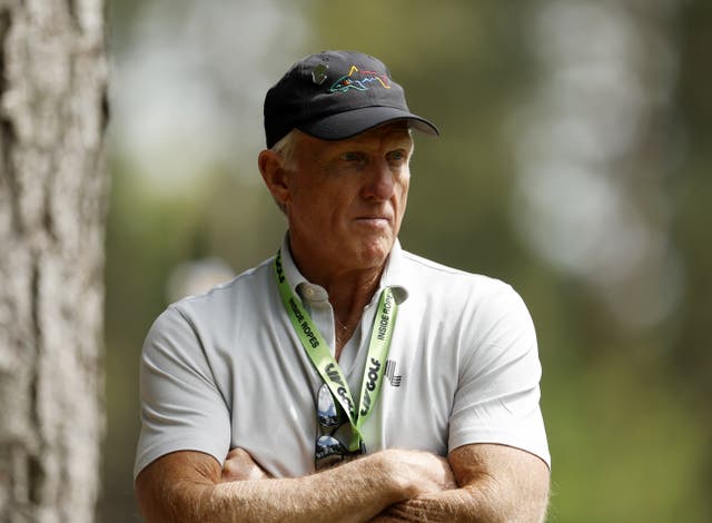 <p>LIV Golf CEO Greg Norman during day two of the LIV Golf Invitational Series at the Centurion Club, Hertfordshire </p>