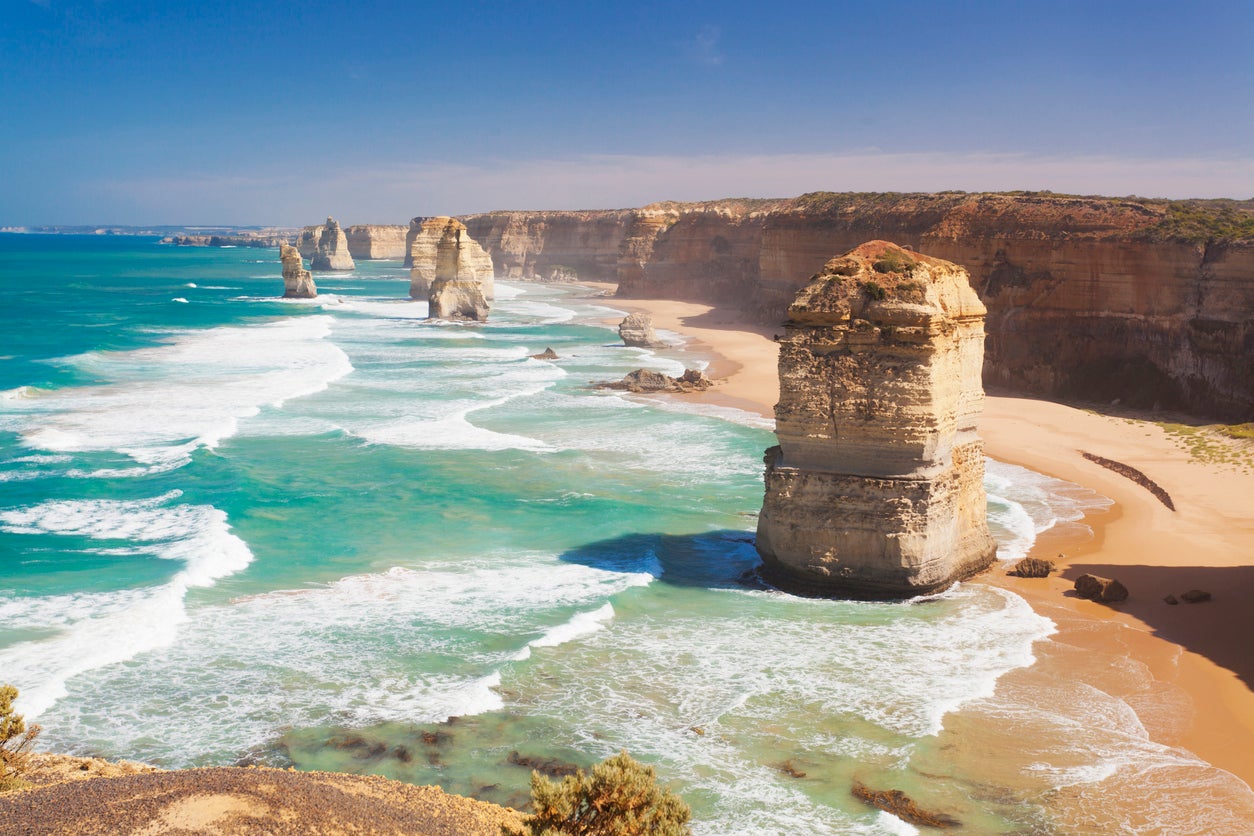 The famous Twelve Apostles